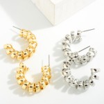 Wholesale metal Telephone Wire Drop Hoop Earrings L