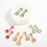 Wholesale linked Waterfall Rhinestone Drop Earrings L