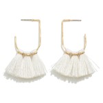 Wholesale hammered Metal Drop Earring Tassel Detail L