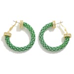 Wholesale mesh Chain Link Drop Earrings Rhinestone Details L