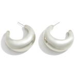Wholesale chunky Metal Hoop Earrings D
