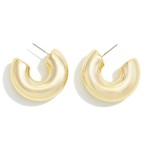 Wholesale chunky Metal Hoop Earrings D