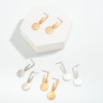 Wholesale metal Drop Chain Link Drop Earring Circle Tassel L
