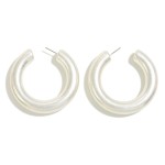 Wholesale worn Chunky Metal Drop Hoops D