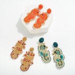 Wholesale seed Bead Seahorse Drop Earrings L