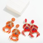 Wholesale seed Bead Crab Drop Earrings L