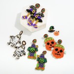 Seed Beaded Halloween Frankenstein Drop Earring

- Approximately 2.25" L