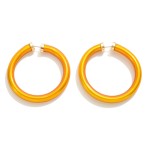 Wholesale glitter Vinyl Jelly Hoop Earrings D