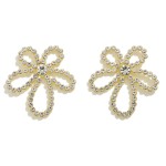 Wholesale studded Flower Drop Earrings L