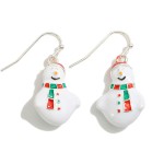 Snowman Drop Earrings 

- Approximately 1.25" L