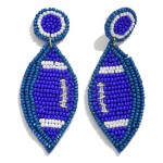 Wholesale seed Beaded Football Drop Earring L