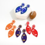 Wholesale seed Beaded Football Drop Earring L