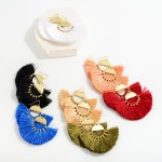 Wholesale circular String Tassel Drop Earrings L