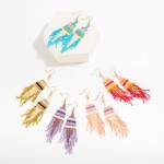 Wholesale seed Bead Tassel Drop Earring L