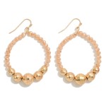 Wholesale disco Beaded Circular Drop Earrings L