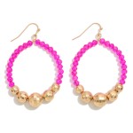 Wholesale disco Beaded Circular Drop Earrings L