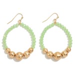 Wholesale disco Beaded Circular Drop Earrings L