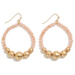 Wholesale disco Beaded Circular Drop Earrings L