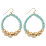 Wholesale disco Beaded Circular Drop Earrings L