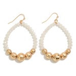Wholesale disco Beaded Circular Drop Earrings L