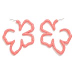 Wholesale metal Flower Drop Earrings L