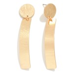 Wholesale arched Rectangular Drop Earrings L