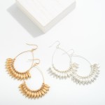 Wholesale dainty Teardrop Earrings Tapered Beaded Dangle Details L