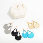 Wholesale glitter Semicircle Drop Earring Bead Details L