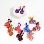 #1 GameDay Foam Finger Acetate Drop Earrings

- Approximately 2" L