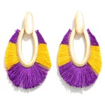 Wholesale two GameDay Tassel Drop Earring L