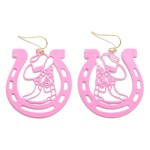 Wholesale stamped Horseshoe Boot Drop Earring L