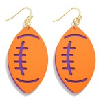 Wholesale layered Metal Football Drop Earring L