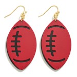 Layered Metal Football Drop Earring

- Approximately 2.5" L