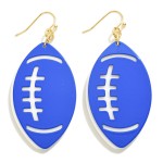 Wholesale layered Metal Football Drop Earring L