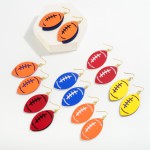 Wholesale layered Metal Football Drop Earring L