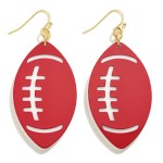 Wholesale layered Metal Football Drop Earring L