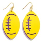 Wholesale layered Metal Football Drop Earring L