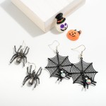 Wholesale halloween Spider Web Drop Earring L
