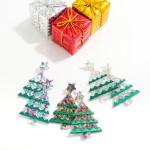Wholesale glitter Resin Christmas Drop Earrings L