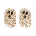 Wholesale rhinestone Ghost Tassel Post Drop Earrings L