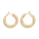 Wholesale hollow Brass Metal Drop Hoop Genuine Hypoallergenic Brass mm L