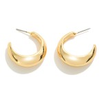 Wholesale tapered Metal Hoop Earrings D