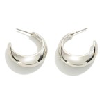 Wholesale tapered Metal Hoop Earrings D