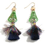 Wholesale christmas Tree Spring Earring Tassel Detail L