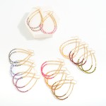 Wholesale long Dainty Beaded Teardrop Earrings L