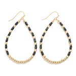 Wholesale dainty Faceted Beaded Teardrop Earrings L