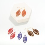 Wholesale rhinestone Studded Football Drop Earrings L