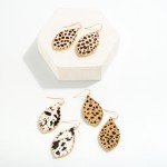 Wholesale animal Print Teardrop Earring L