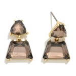 Wholesale trilliant Cut Glass Crystal Drop Earrings L