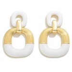 Wholesale enamel Metal Modern Drop Earrings L